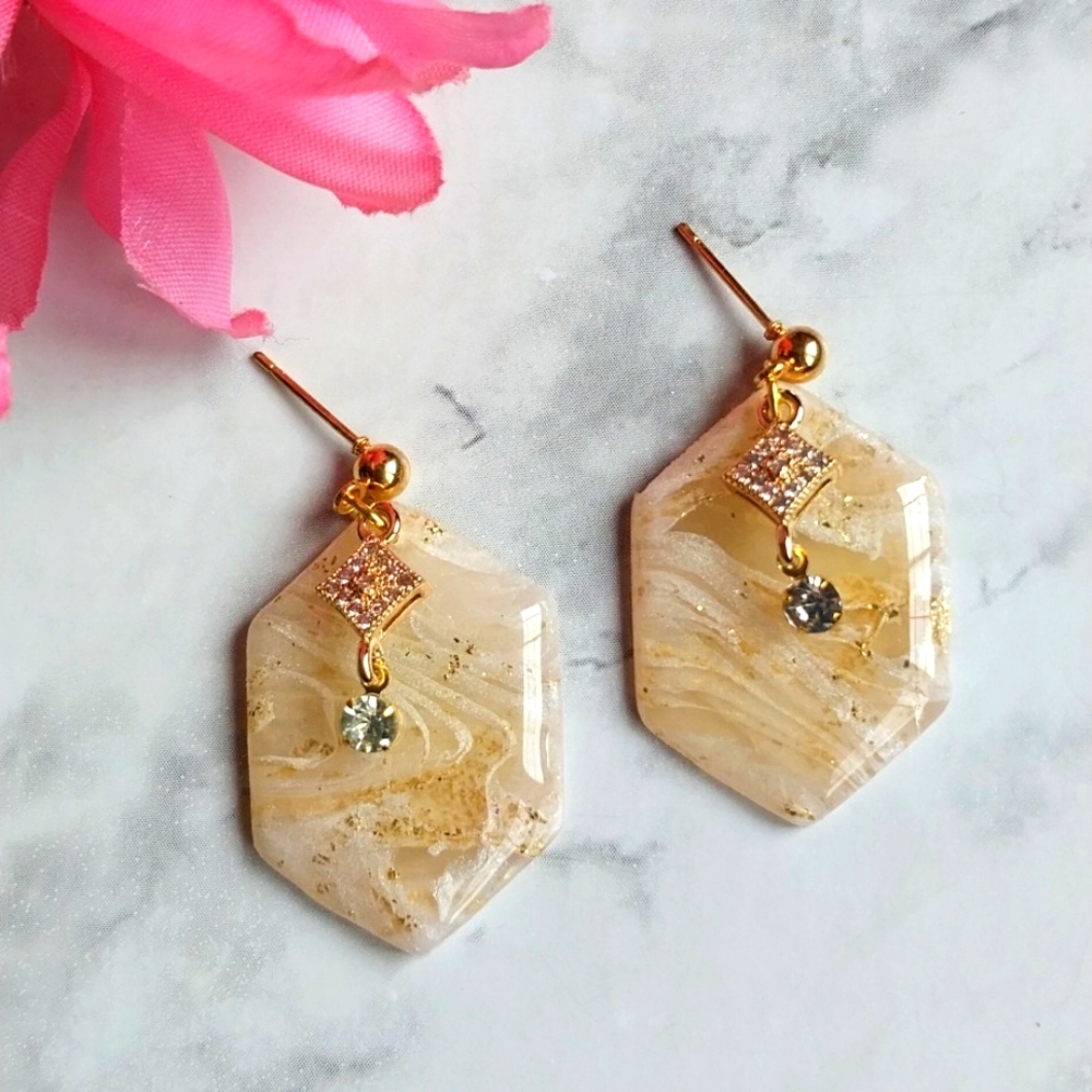 OpalGlaze Handcrafted Bridal Earrings Dangles